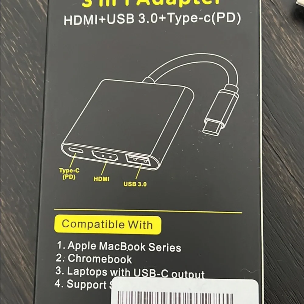 Adapter 3 in 1, HDMI + USB
